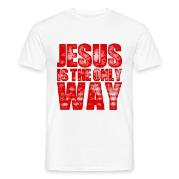 Jesus Christus Glaube - Männer T-Shirt - Weiß - Vorne - AI Model Male 178 dark (178cm)