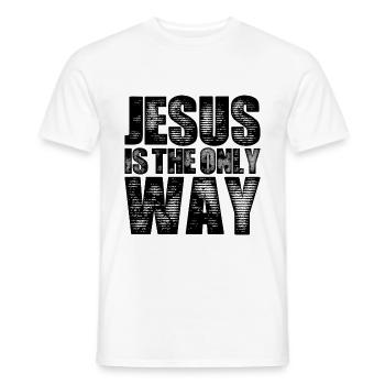 Jesus Christus Glaube - Männer T-Shirt - Weiß - Vorne - AI Model Male 178 dark (178cm)