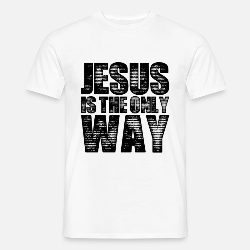Jesus Christus Glaube - Männer T-Shirt - Weiß
