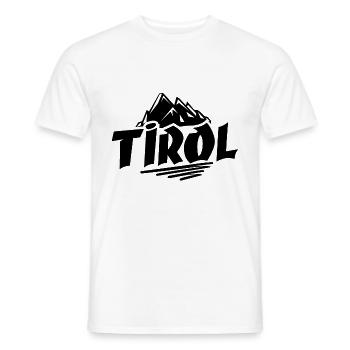 Tyrol, Autriche - T-shirt homme - blanc - Devant - AI Model Male 178 dark (178cm)