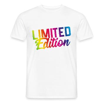 Begrænset udgave - Mænd T-shirt - hvid - Foran - AI Model Male 178 dark (178cm)