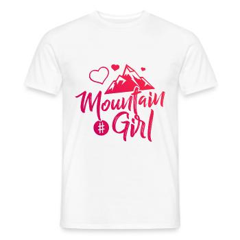 Mountain Girl Berge Love - Männer T-Shirt - Weiß - Vorne - AI Model Male 178 dark (178cm)