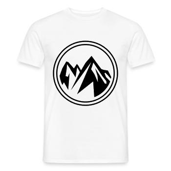 Montagnes nature Icon montagnes - T-shirt homme - blanc - Devant - AI Model Male 178 dark (178cm)
