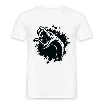 Symbole de serpent - T-shirt homme - blanc - Devant - AI Model Male 178 dark (178cm)