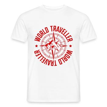 Voyage Boussole Voyage - T-shirt homme - blanc - Devant - AI Model Male 178 dark (178cm)