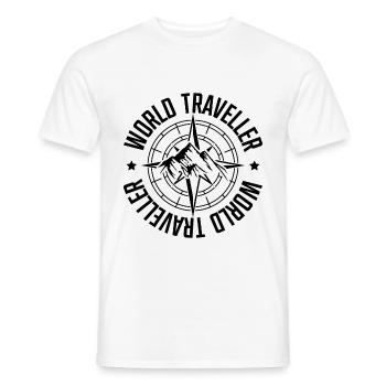 Voyage Boussole Voyage - T-shirt homme - blanc - Devant - AI Model Male 178 dark (178cm)