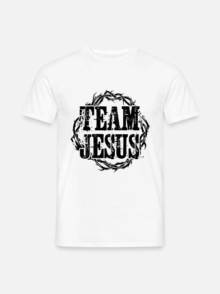 team jesus thorn crown - Men's T-Shirt - white