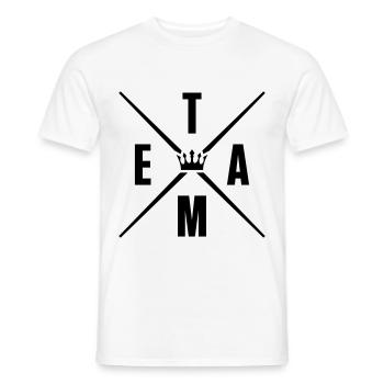 team krone - T-shirt homme - blanc - Devant - AI Model Male 178 dark (178cm)