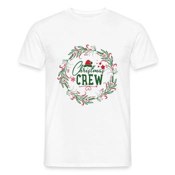 équipage de Noël - T-shirt homme - blanc - Devant - AI Model Male 178 dark (178cm)