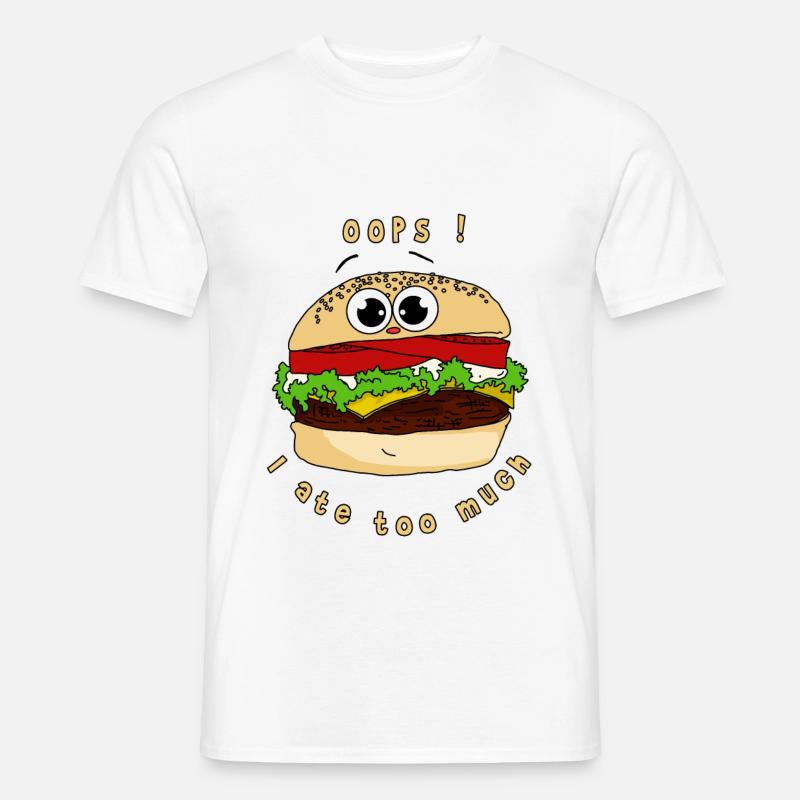 Oops I ate too much gift idea - Men’s T-shirt - white
