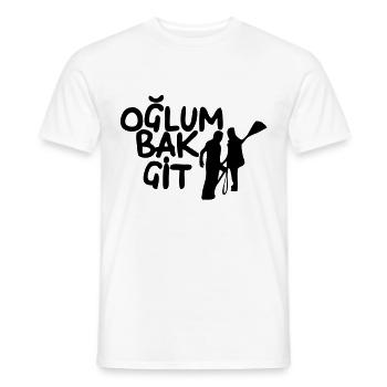 Oglum bak git - Männer T-Shirt - Weiß - Vorne - AI Model Male 178 dark (178cm)