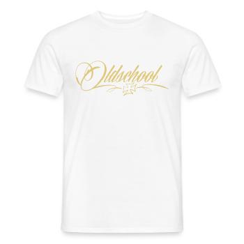 Oldschool Iron Cross - Männer T-Shirt - Weiß - Vorne - AI Model Male 178 dark (178cm)