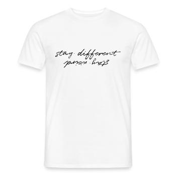 Restez bizarre - T-shirt homme - blanc - Devant - AI Model Male 178 dark (178cm)
