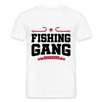 fishing gear - Men's T-Shirt - white - Front - AI Model Male 178 dark (178cm)