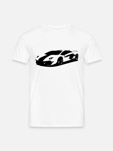 Sportwagen - Männer T-Shirt - Weiß