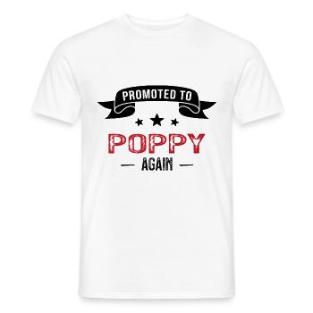 Promoted To Poppy Again Pregnancy Announce - T-shirt homme - blanc - Devant - AI Model Male 178 dark (178cm)