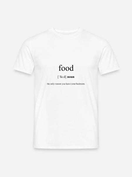 Cibo (Essen) Dizionario delle definizioni - T-shirt uomo - bianco
