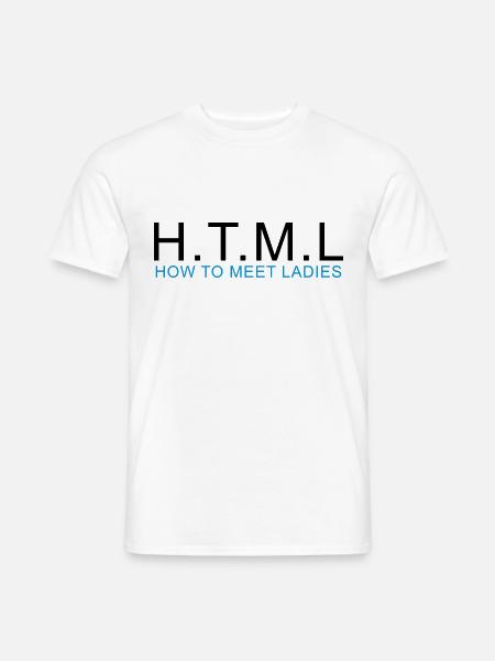 HTML - COMMENT REPONDRE DAMES - T-shirt homme - blanc