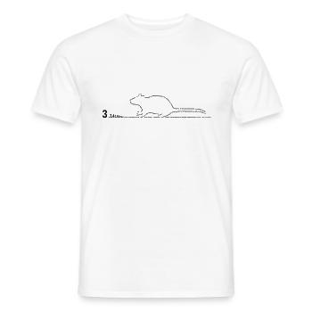pi-rat - Männer T-Shirt - Weiß - Vorne - AI Model Male 178 dark (178cm)