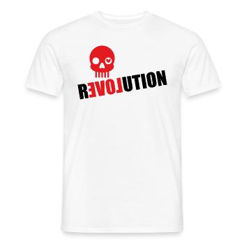 Valentine's Day Revolution Love Love - Men's T-Shirt - white - Front - AI Model Male 178 dark (178cm)