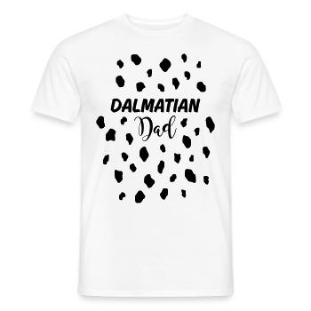 Dalmatian Dad - Dalmatiner Papa Dalmatinerpunkte - Männer T-Shirt - Weiß - Vorne - AI Model Male 178 dark (178cm)