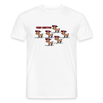 Christmas Christmas Christmas holiday season - Men's T-Shirt - white - Front - AI Model Male 178 dark (178cm)