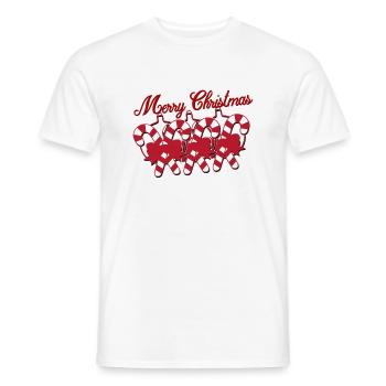 Christmas Christmas Christmas Christmas X-Mas - Men's T-Shirt - white - Front - AI Model Male 178 dark (178cm)
