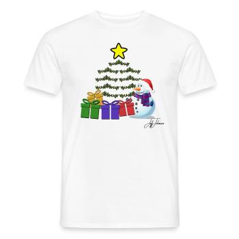 Christmas Christmas Christmas Christmas X-Mas - Men's T-Shirt - white - Front - AI Model Male 178 dark (178cm)