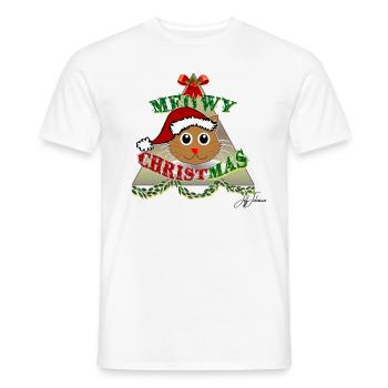 Christmas Christmas Christmas Christmas X-Mas - Men's T-Shirt - white - Front - AI Model Male 178 dark (178cm)
