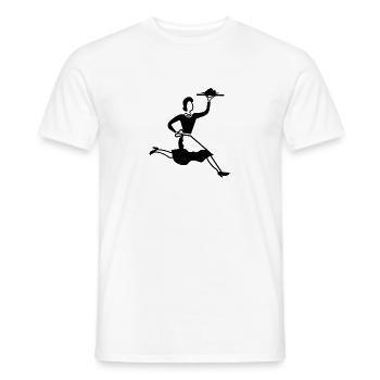 serveuse - T-shirt homme - blanc - Devant - AI Model Male 178 dark (178cm)