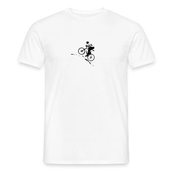 Bicycle Tshirt - Men's T-Shirt - white - Front - AI Model Male 178 dark (178cm)
