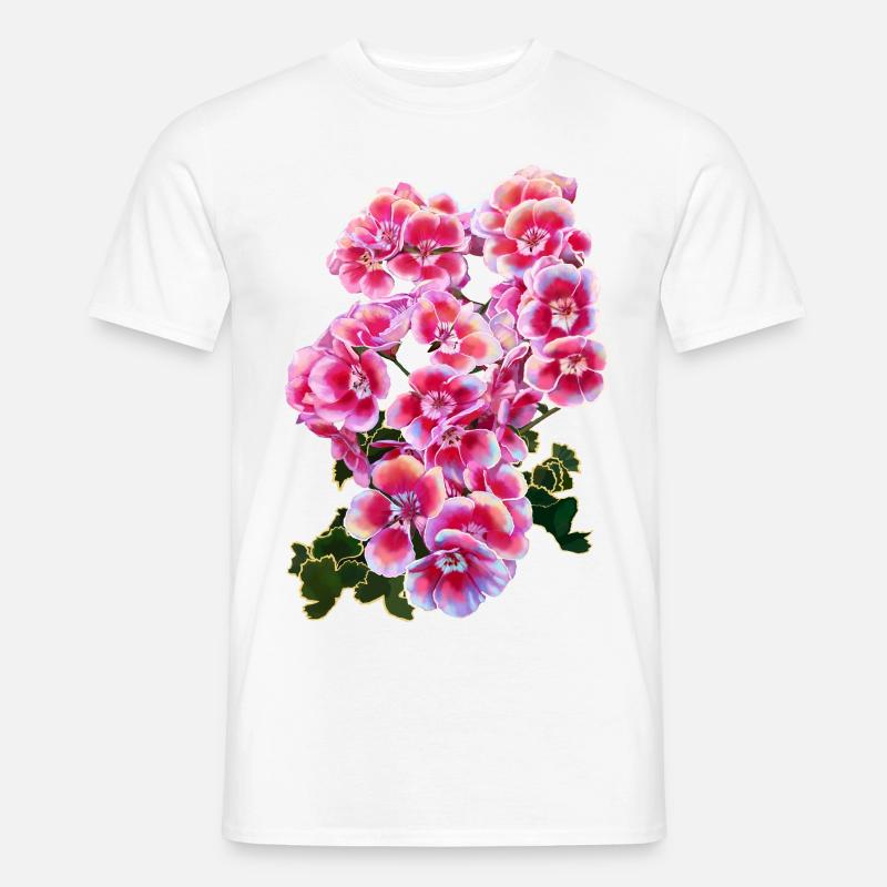 Blume - Männer T-Shirt - Weiß