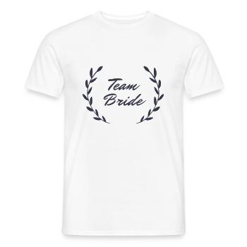 Team Bride | Junggesellinnenabschied | Braut - Männer T-Shirt - Weiß - Vorne - AI Model Male 178 dark (178cm)