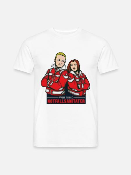 Wir sind Notfallsanitäter - Männer T-Shirt - Weiß