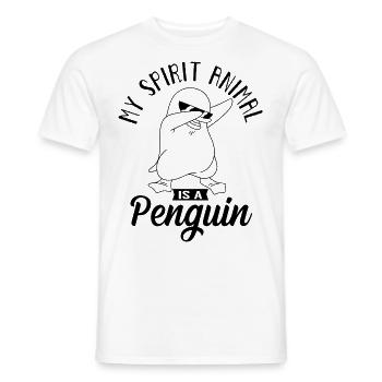 Penguin Dwarf Penguin Antarctic Penguins Sweet - Men's T-Shirt - white - Front - AI Model Male 178 dark (178cm)