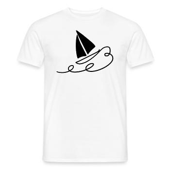 Segler Welle Segeln Segelsport - Männer T-Shirt - Weiß - Vorne - AI Model Male 178 dark (178cm)
