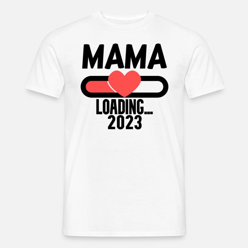 Mama 2023 - Werdende Mutter 2023 loading - Männer T-Shirt - Weiß