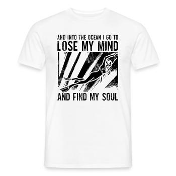 Idée cadeau d’apnée apnée - T-shirt homme - blanc - Devant - AI Model Male 178 dark (178cm)