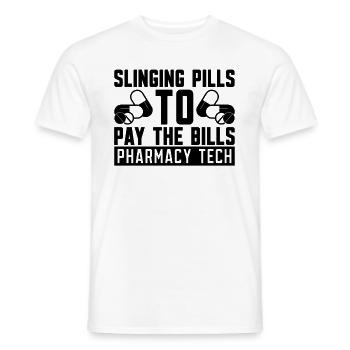 Pharmacy Technician Pharmacy Technician Gift Idea - Men's T-Shirt - white - Front - AI Model Male 178 dark (178cm)