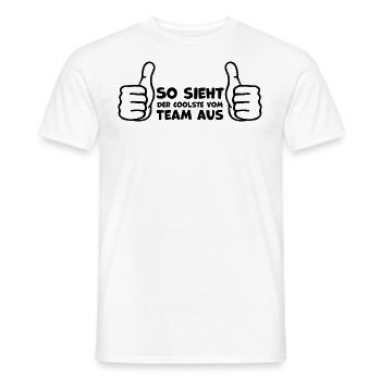 Team Humor Geschenkideen - Männer T-Shirt - Weiß - Vorne - AI Model Male 178 dark (178cm)