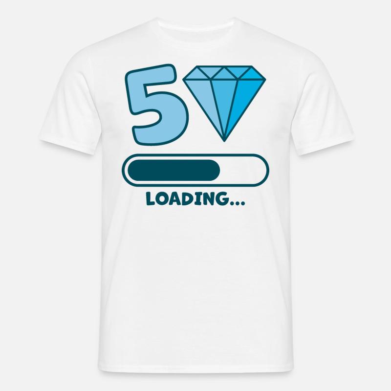 50th Birthday Loading Loading Beam - Men's T-Shirt - white
