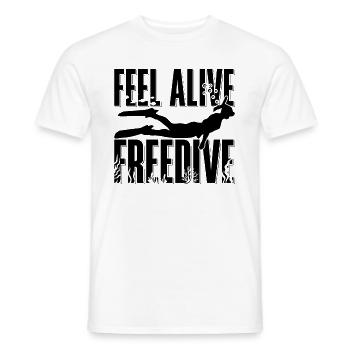 Freitaucher Freitauchen Apnoe Tauchen Geschenkidee - Männer T-Shirt - Weiß - Vorne - AI Model Male 178 dark (178cm)