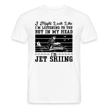 Jetski Wassersport Urlaub Meer Sommer Geschenkidee - Männer T-Shirt - Weiß - Vorne - AI Model Male 178 dark (178cm)
