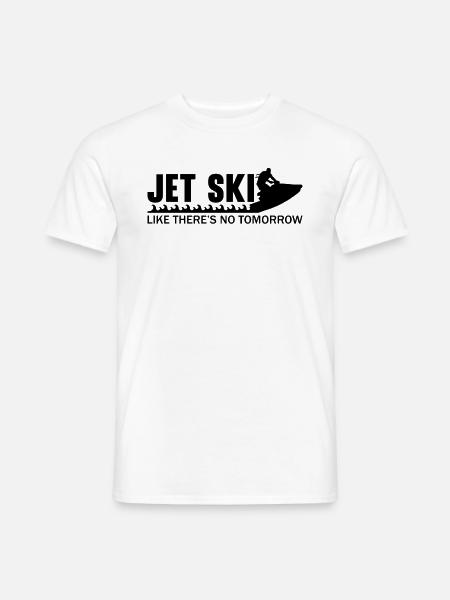 Jetski Wassersport Sommer See Urlaub Geschenkidee - Männer T-Shirt - Weiß