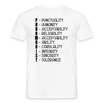Pharmacy Pharmacy Technician Technician Gift Idea - Men's T-Shirt - white - Front - AI Model Male 178 dark (178cm)