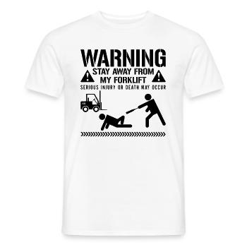 Forklift Driver Forklift Forklift Gift Idea - Men's T-Shirt - white - Front - AI Model Male 178 dark (178cm)