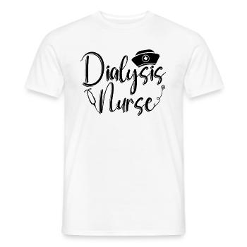 Dialysis Technician Nephrology Dialysis Gift Idea - Men's T-Shirt - white - Front - AI Model Male 178 dark (178cm)
