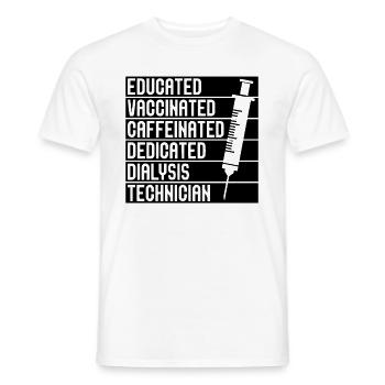 Dialysis Technician Nephrology Dialysis Gift Idea - Men's T-Shirt - white - Front - AI Model Male 178 dark (178cm)