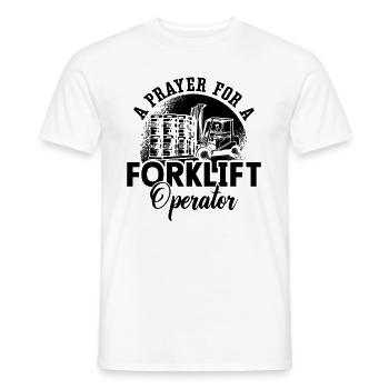 Forklift Driver Forklift Forklift Gift Idea - Men's T-Shirt - white - Front - AI Model Male 178 dark (178cm)