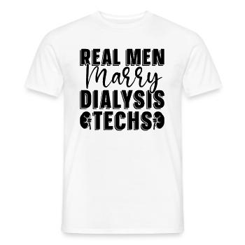 Dialyse Dialysetechniker Nephrologie Geschenkidee - Männer T-Shirt - Weiß - Vorne - AI Model Male 178 dark (178cm)